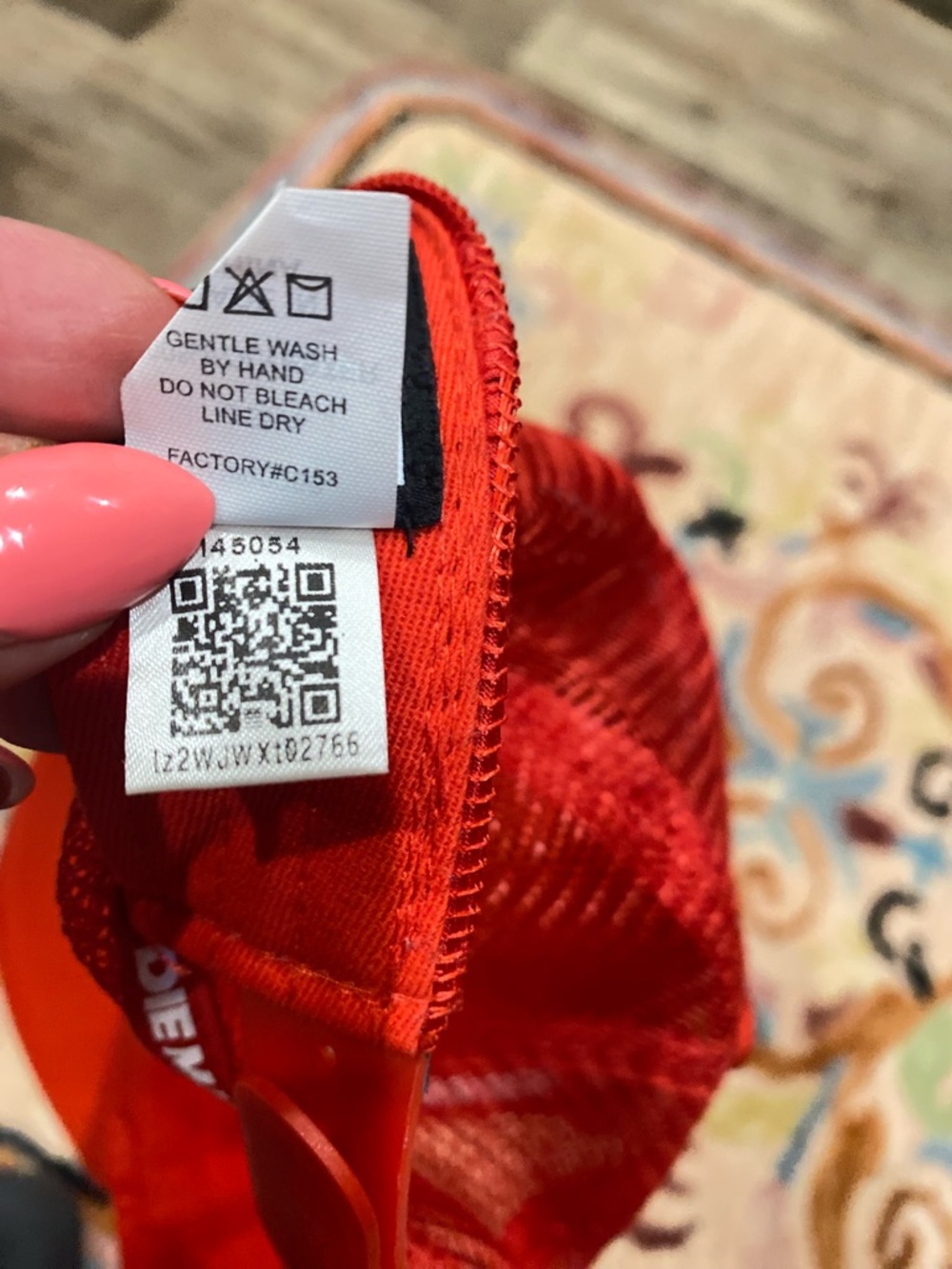 adidas Men's Trucker Hat Red White Adjustable Mesh Back Casual One Size - Picture 7 of 9